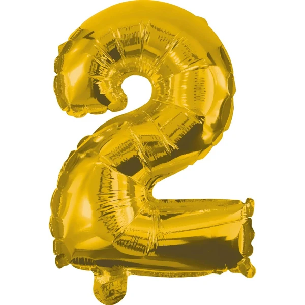 BALLOON GOLD FOIL 10 cm No 2