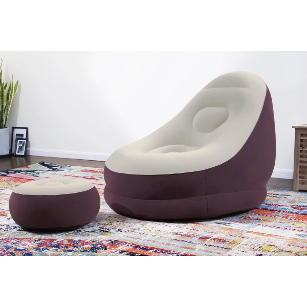 BESTWAY INFLATABLE 121X100X86 cm COMFORT CRUISER LOUNGE BORDEAUX