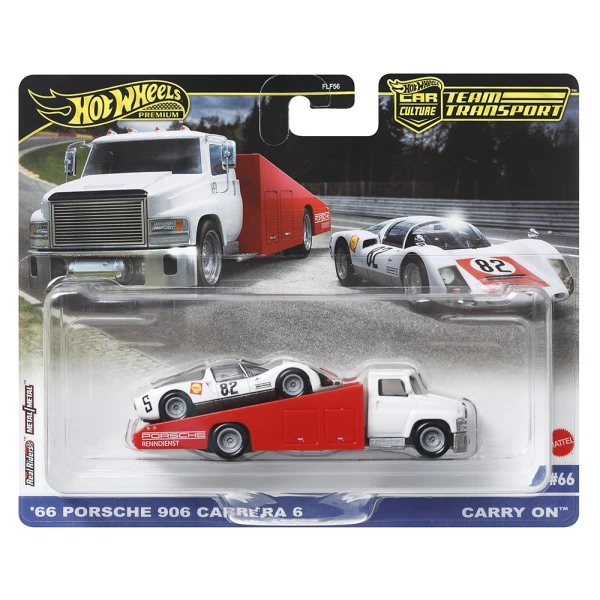 HOT WHEELS ΝΤΑΛΙΚΑ ΜΕ ΑΥΤΟΚΙΝΗΤΑΚΙ - \'66 PORSCHE 906 CARRERA 6 & CARRY ON