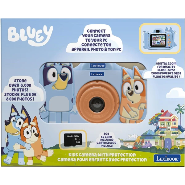 LEXIBOOK KIDS CAMERA WITH BLUEY PROTECTIVE CASE