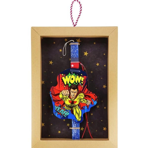 SYNCHRONIA ΧΕΙΡΟΠΟΙΗΤΗ ΛΑΜΠΑΔΑ 30 εκ. SUPER HERO WOW