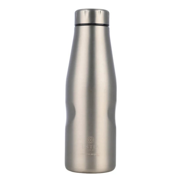 ESTIA HOME ART THERMAL TRAVEL FLASK 500ml - STEEL FLOW