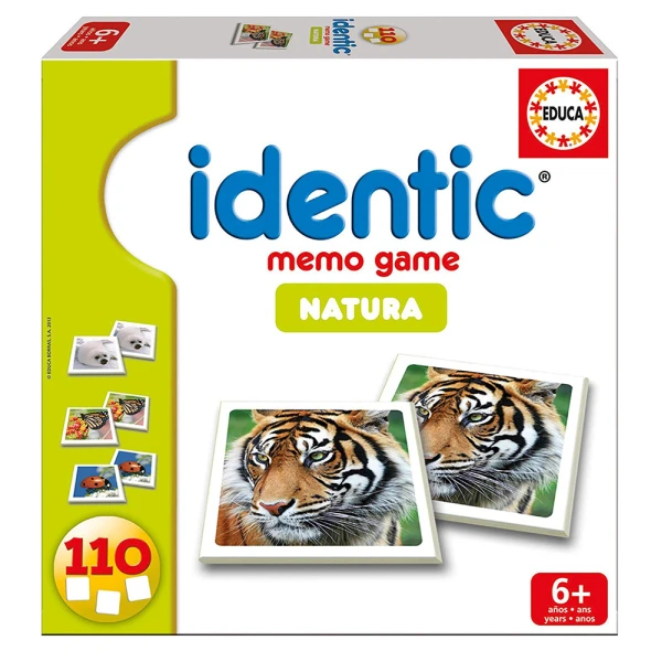 EDUCA IDENTIC NATURA MEMORY GAME ANIMALS 110 CARDS
