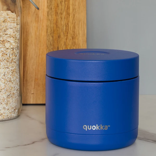 QUOKKA STAINLESS STEEL ΔΟΧΕΙΟ ΦΑΓΗΤΟΥ 600ml WHIM DUSK BLUE