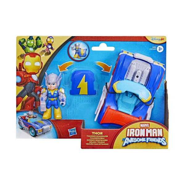 MARVEL IRON MAN AND HIS AWESOME FRIENDS THOR ROADRACER