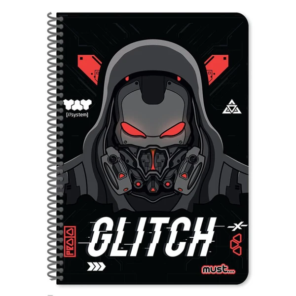 MUST SPIRAL NOTEBOOK Α4 3 THEMES 90 SHEETS BOY 1 - 4 DESIGNS