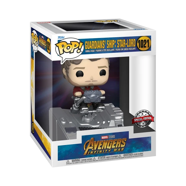 FUNKO POP! ΦΙΓΟΥΡΑ ΒΙΝΥΛΙΟΥ DELUXE MARVEL AVENGERS INFINITY WAR GUARDIANS SHIP STAR-LORD 1021