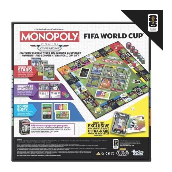 BOARD GAME MONOPOLY PANINI FIFA EDITION - PRIZM FIFA WORLD CUP EDITION CORE GAME