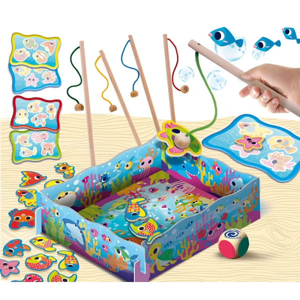 LISCIANI MONTESSORI BABY ΕΚΠΑΙΔΕΥΤΙΚΟ ΠΑΙΧΝΙΔΙ WOOD MAGNETIC FISH FUN