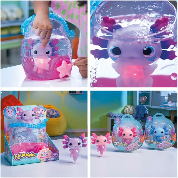 ANIMAGIC SINGLE WATER FIGURE AXOLOTL WITH AQUARIUM