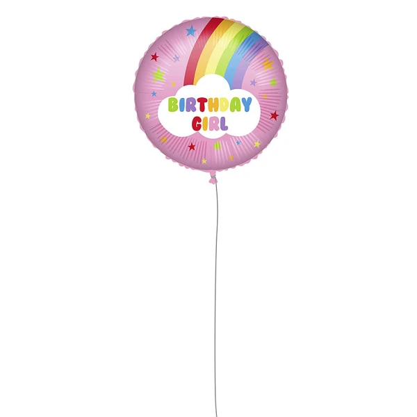 ΜΠΑΛΟΝΙ RAINBOW BIRTHDAY GIRL FOIL 46 cm