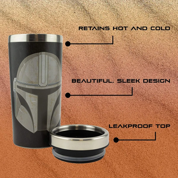 PALADONE THE MANDALORIAN TRAVEL MUG 450 ML PP7332MAN