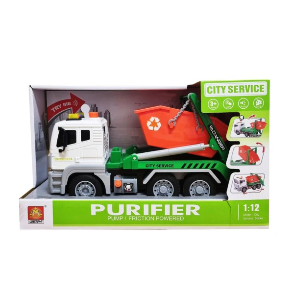 TRUCK WITH DEBRIS BASKET WITH LIGHTS AND SOUNDS