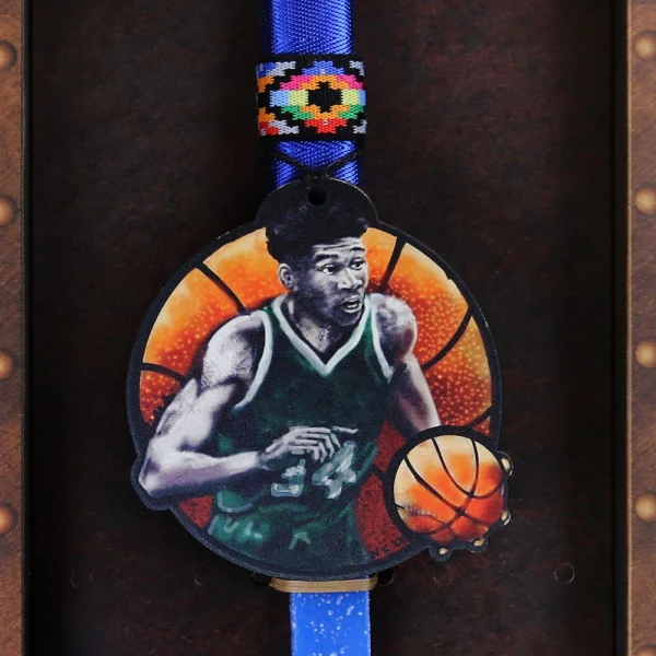 SYNCHRONIA HANDMADE CANDLE 30 cm BASKETBALL - ELECTRIC BLUE