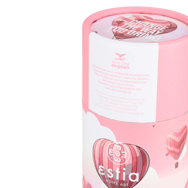 ESTIA HOME ART THERMAL TRAVEL FLASK 500ml - LOVE ASCEND