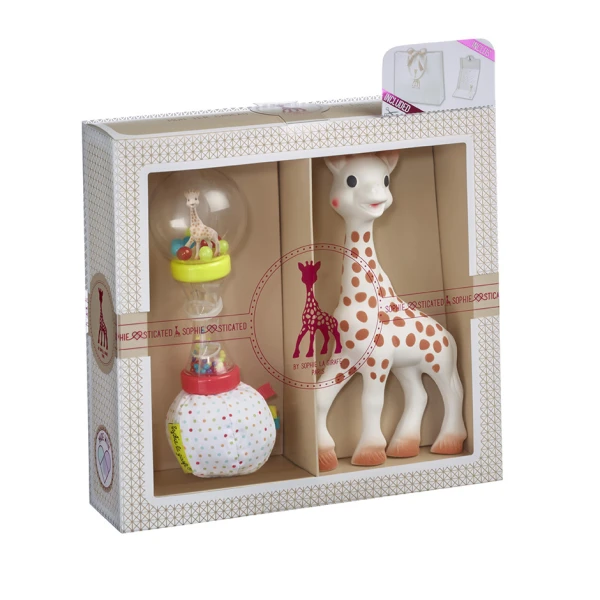 SOPHIE LA GIRAFE ΣΕΤ ΔΩΡΟΥ ΜΕ ΤΗΝ ΣΟΦΙ ΚΑΙ ΚΟΥΔΟΥΝΙΣΤΡΑ ΜΑΛΑΚΗ ΜΑΡΑΚΑ