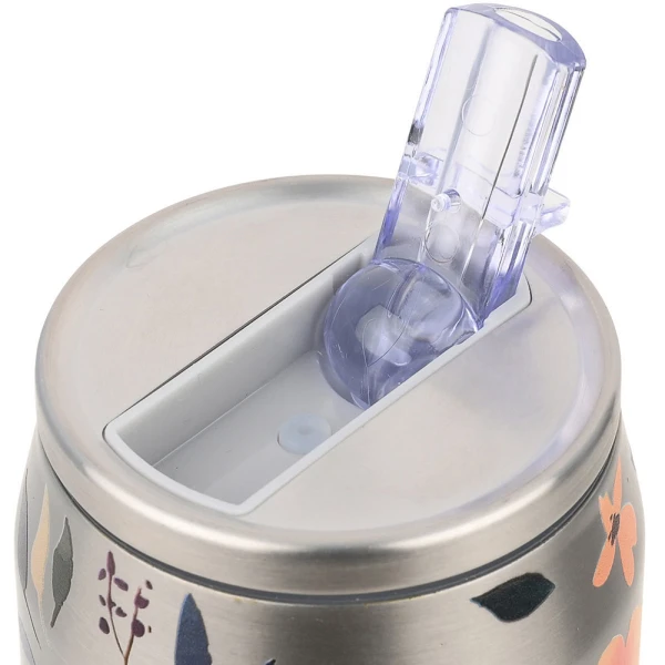 ESTIA HOME ART TRAVEL CUP 500ml - SILVER BOTANIC