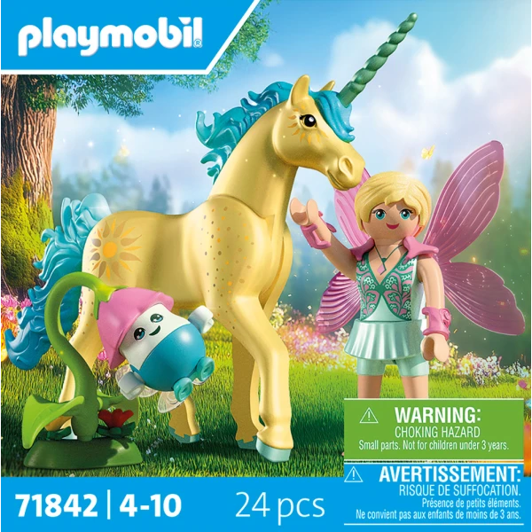 PLAYMOBIL UNICORN WITH BLUE MANE