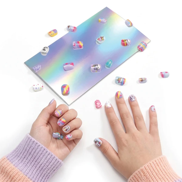 HAPPIHOBBI STICKY NAILS SPARKLE LOVE - 2 DESIGNS