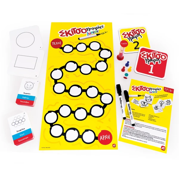 AS GAMES BOARD GAME SKITSOGRAFIES JUNIOR FOR AGES 5+ AND 3+ PLAYERS