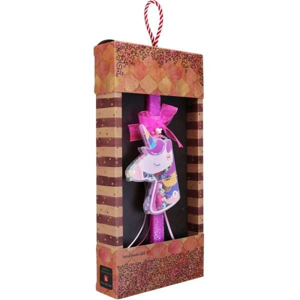 SYNCHRONIA HANDMADE CANDLE 30 cm DIY JEWELRY SET - UNICORN