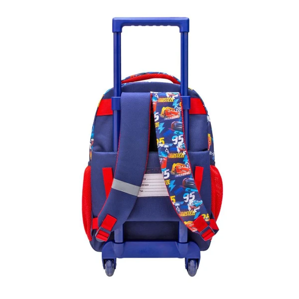 SCHOOL TROLLEY BACKPACK 34X20X45 cm 3 CASES CARS RUSTEZE