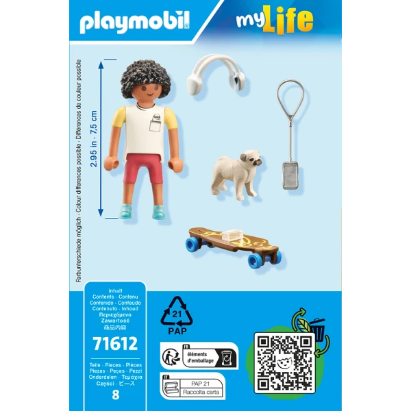 PLAYMOBIL CITY LIFE BOY WITH DOG