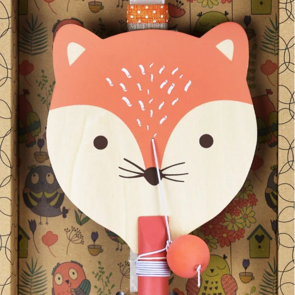 SYNCHRONIA HANDMADE CANDLE 30 cm ANIMAL RACKET - FOX