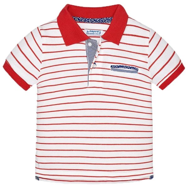 MAYORAL SHORT SLEEVES POLO STRIPES GRENADINE