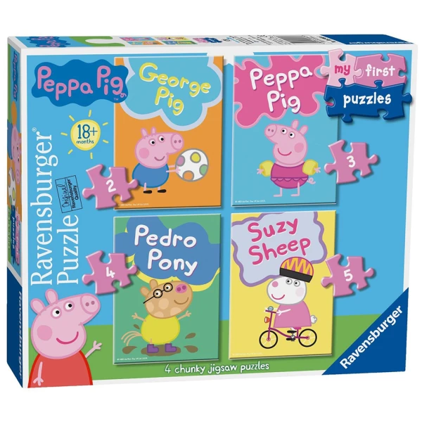 RAVENSBURGER MY FIRST PUZZLE 2/3/4/5 pcs PEPPA THE PIG