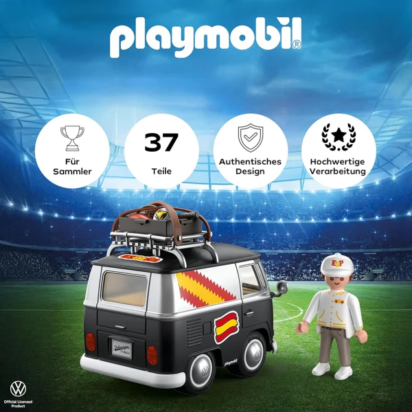 PLAYMOBIL VOLKSWAGEN T1 CAMPER - SPAIN NATIONAL TEAM