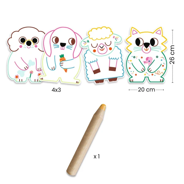 DJECO PAINTING WITH MAGIC PENCIL - PETS