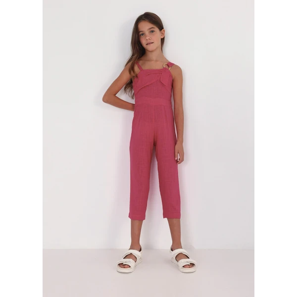 MAYORAL LINEN JOGGING SUIT DARK FUCHSIA