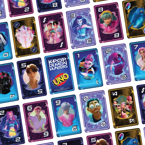 CARDS BOARD GAME UNO K-POP DEMON HUNTERS