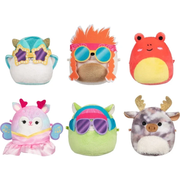 MICROMALLOWS - PLAY SET OF 10 PLUSH TOYS 6cm SQUISHMALLOWS & ACCESSORIES - DISCO TIME