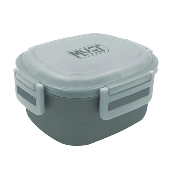 MUST TEAM LUNCH BOX 1300ml PP PLASTIC WITH SPORK & ICE PACK – 2 COLORS