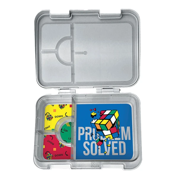 ΦΑΓΗΤΟΔΟΧΕΙΟ TRITAN ΜΕ 4 ΧΩΡΙΣΜΑΤΑ RUBIKS