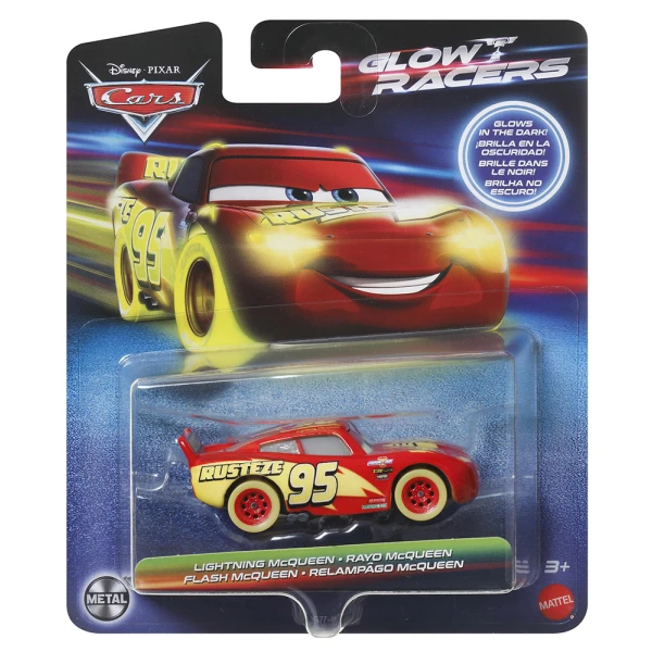 DISNEY AND PIXAR CARS ΑΥΤΟΚΙΝΗΤΑΚΙ GLOW RACERS L - LIGHTNING McQUEEN
