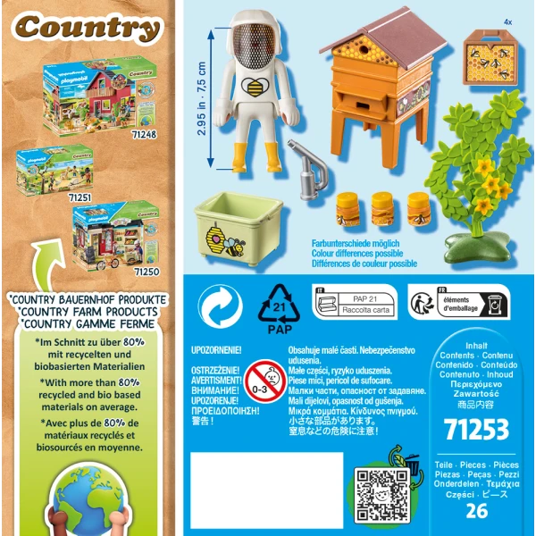 PLAYMOBIL COUNTRY BEEKEEPER