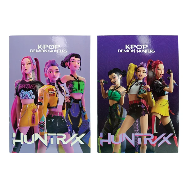 STAPLED NOTEBOOK 17Χ25 cm  40 SHEETS K-POP DEMON HUNTERS - 2 DESIGNS