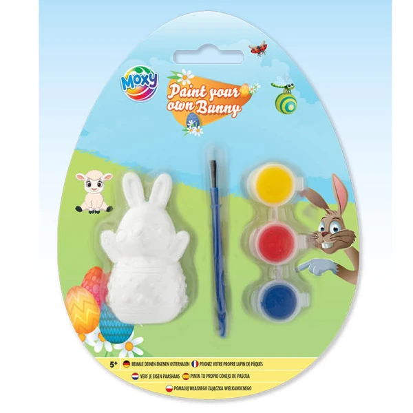 EASTER PAINTING BUNNY WITH COLORS