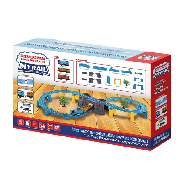 BATTERY OPERATED TRAIN WITH BRIDGE - MUSIC - LIGHT