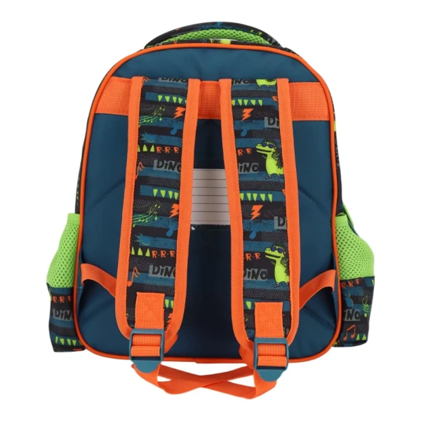 MUST TEAM PRESCHOOL BACKPACK 27X10X31 cm WITH 2 COMPARTMENTS MUSIC DINO