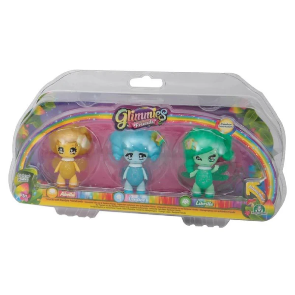 GLIMMIES FRIENDS SET 3 DOLLS - 2 DESIGNS