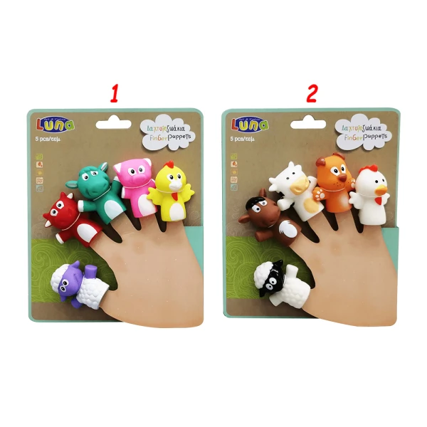 LUNA FINGER PETS 5 pcs -2 DESIGNS