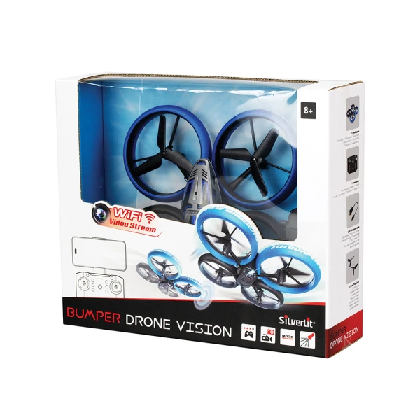 SILVERLIT FLYBOTIC BUMPER RADIO CONTROL DRONE FOR AGES 8+