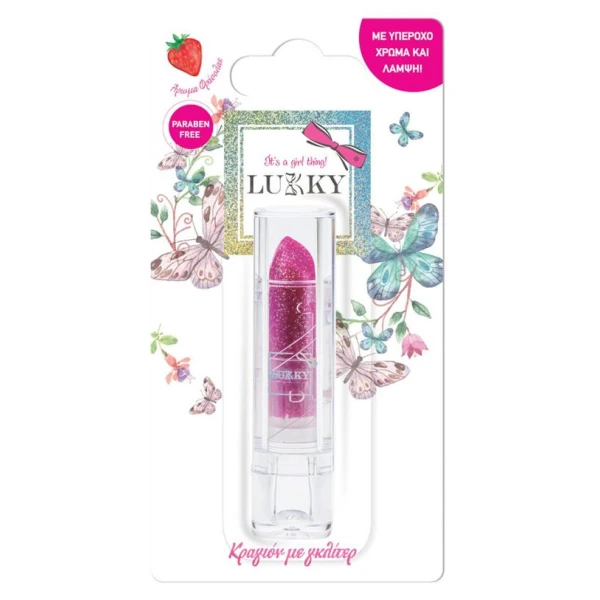 LUKKY LIPSTICK WITH GLITTER - 3 COLORS