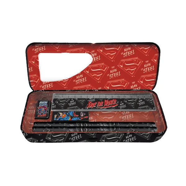 METAL FULL PENCIL CASE SUPERMAN