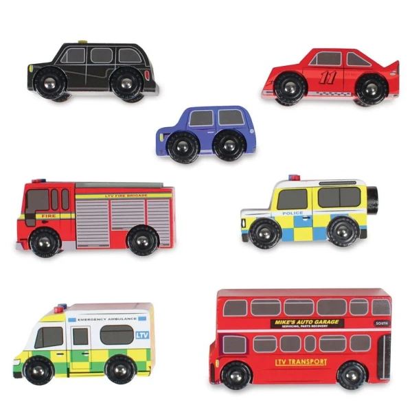 LE TOY VAN ΞΥΛΙΝΑ ΛΟΝΔΡΕΖΙΚΑ ΑΥΤΟΚΙΝΗΤΑ