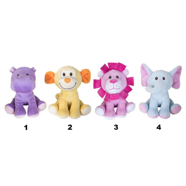 PLUSH JUNGLE ANIMALS 15 cm - 4 DESIGNS